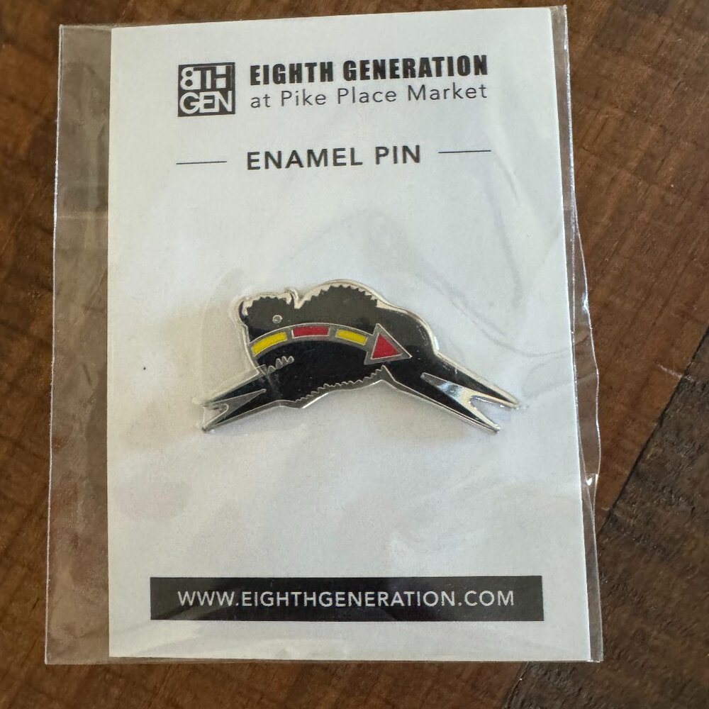 Eighth Generation Buffalo Enamel Pin